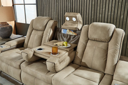 Next-Gen DuraPella - Sand - 2 Pc. - Power Sofa, Loveseat