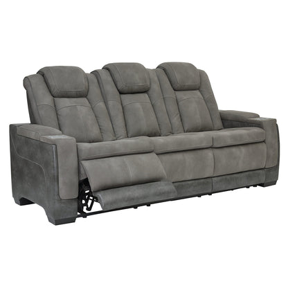 Next-gen - Slate - Pwr Rec Sofa With Adj Headrest