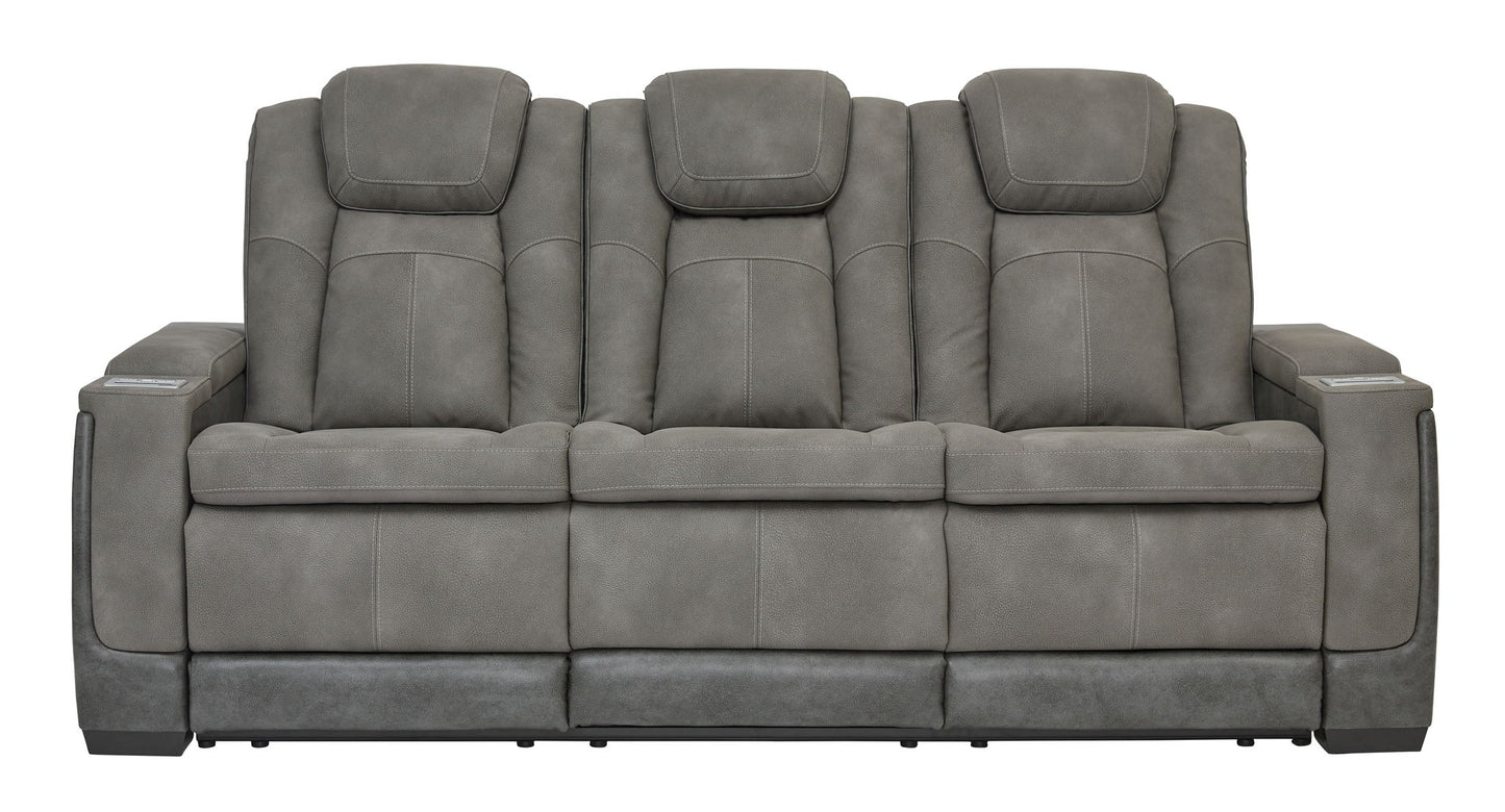 Next-gen - Slate - Pwr Rec Sofa With Adj Headrest