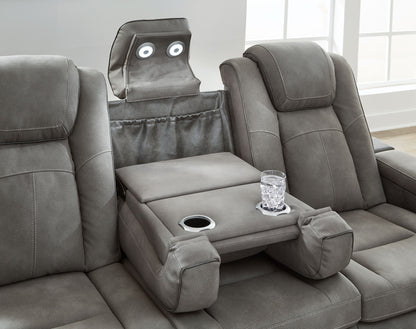 Next-gen - Slate - Pwr Rec Sofa With Adj Headrest