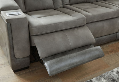 Next-gen - Slate - Pwr Rec Sofa With Adj Headrest