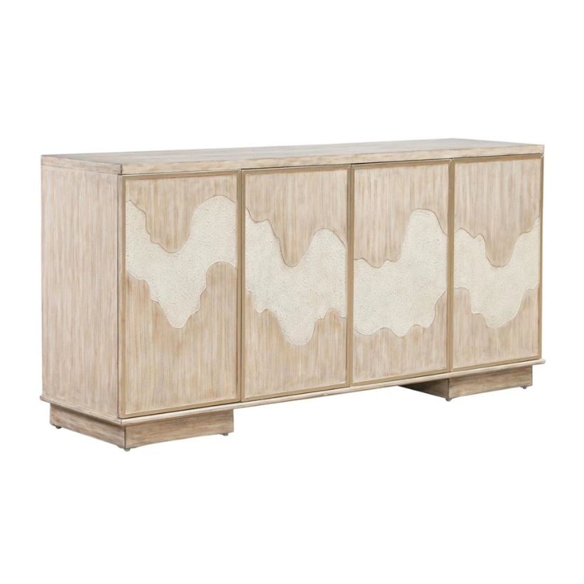 Terrace - 4 Door Accent Cabinet - Gray