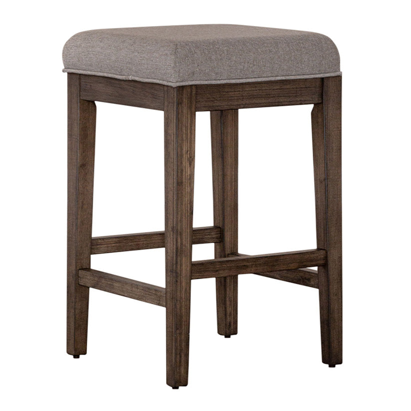 Arrowcreek - Upholstered Console Stool - Dark Brown