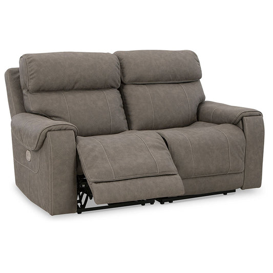 Starbot - Fossil - Power Reclining Loveseat 2 Pc Sectional