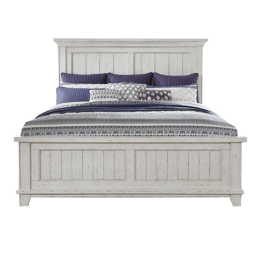 River Place - King Panel Bed - White