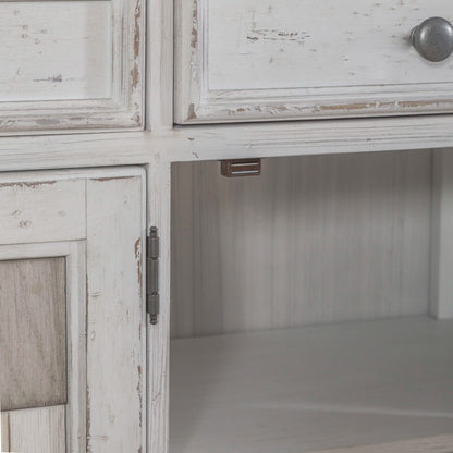 River Place - Accent Server - White