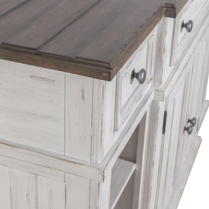 River Place - Breakfront Server - White