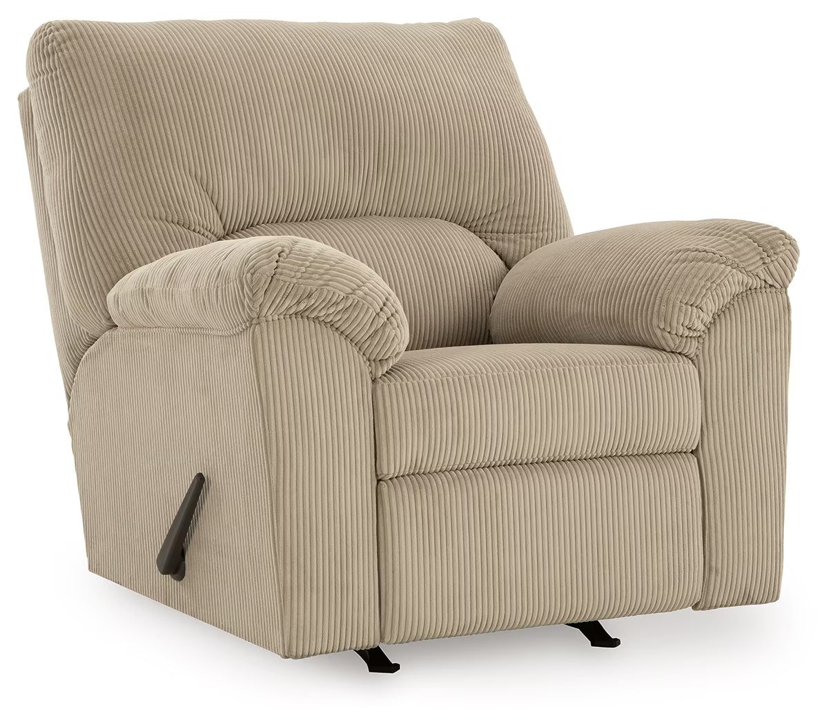 Simplejoy - 3 Pc. - Sofa, Loveseat, Rocker Recliner - Sand