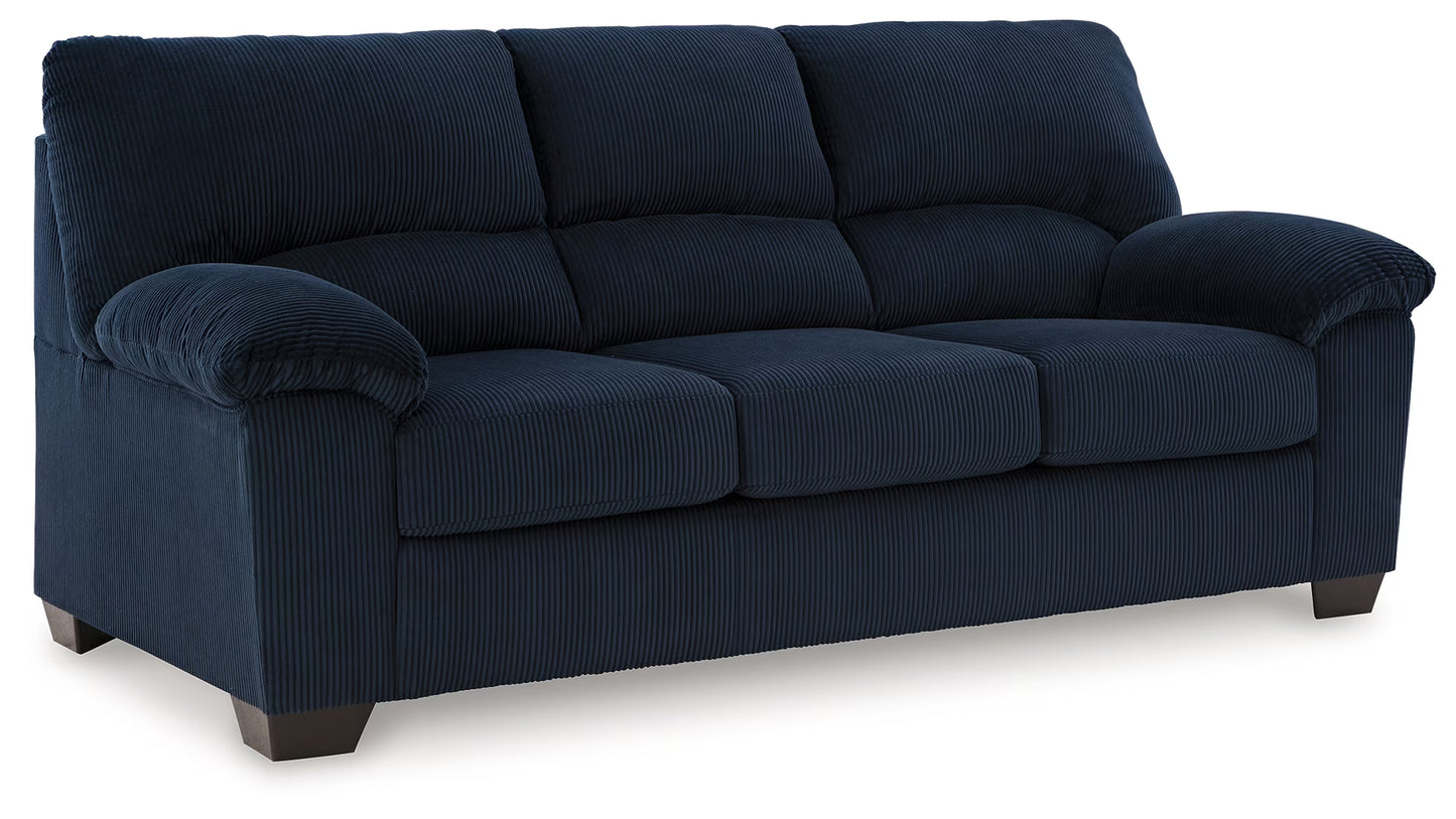 Simplejoy - Navy - 2 Pc. - Sofa, Loveseat