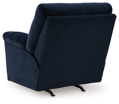 Simplejoy - Navy - 3 Pc. - Sofa, Loveseat, Rocker Recliner