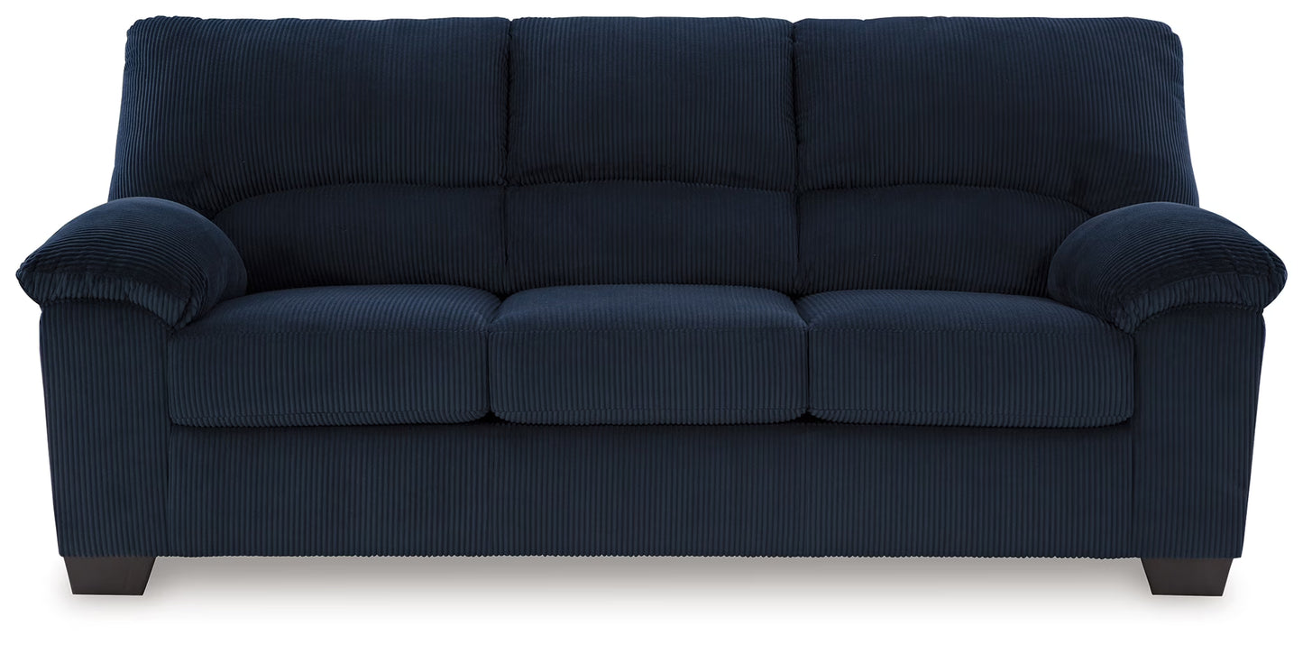 Simplejoy - Navy - 2 Pc. - Sofa, Loveseat