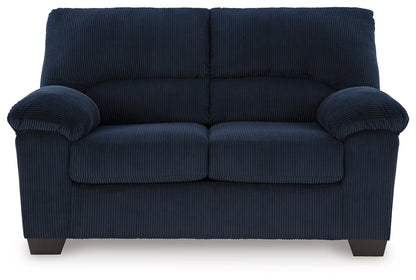 Simplejoy - Navy - 2 Pc. - Sofa, Loveseat