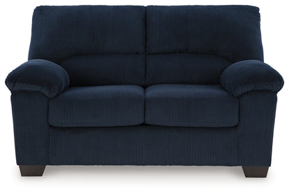 Simplejoy - Navy - Loveseat-2