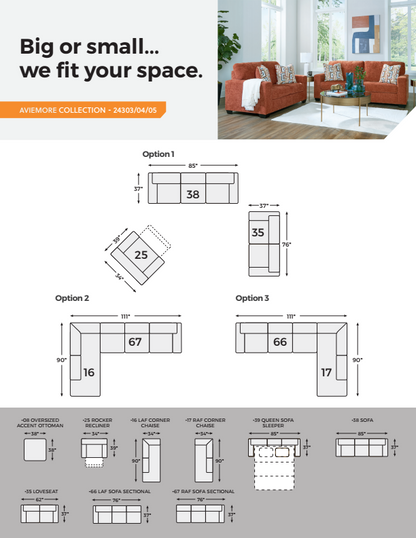 Aviemore - Stone - 2-Piece Sectional With Raf Corner Chaise