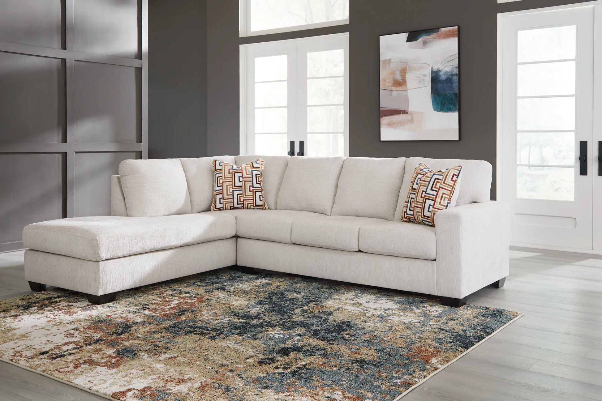 Aviemore - Stone - 2-Piece Sectional With Laf Corner Chaise