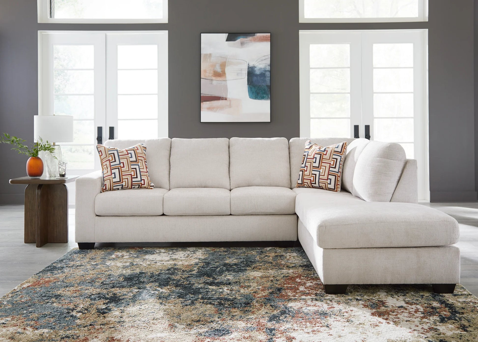 Aviemore - Stone - 2-Piece Sectional With Raf Corner Chaise-3