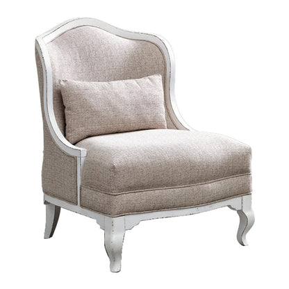 Magnolia Manor - Upholstered Accent Chair - Antique White & Weathered Bark