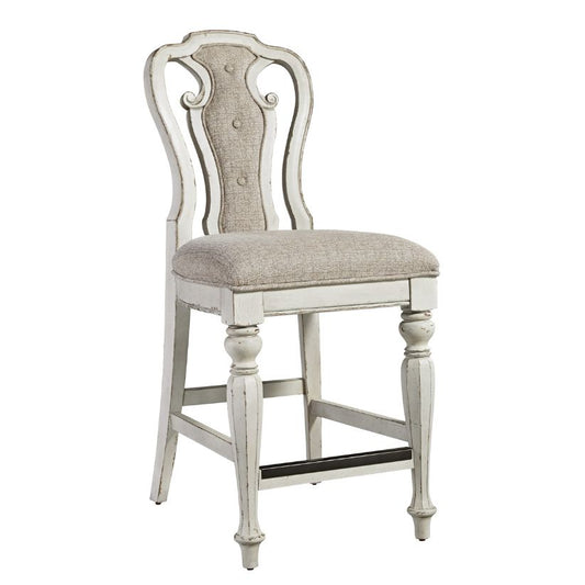 Magnolia Manor - Counter Height Chair - White