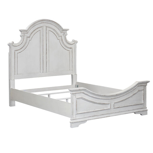 Magnolia Manor - California King Panel Bed - White