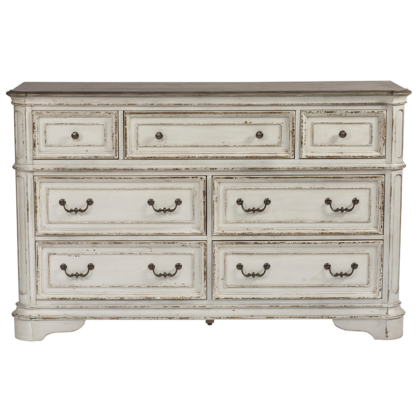 Magnolia Manor - 7 Drawer Dresser - White