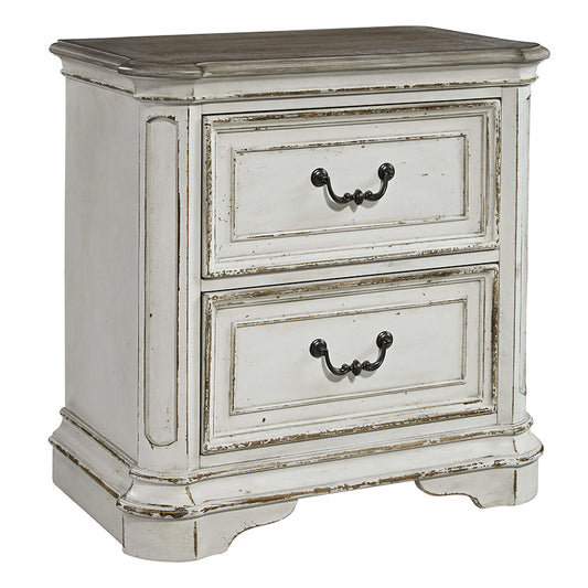 Magnolia Manor - 2 Drawer Night Stand - White