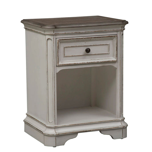 Magnolia Manor - 1 Drawer Nightstand - White