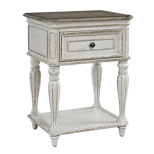 Magnolia Manor - Leg Night Stand - White