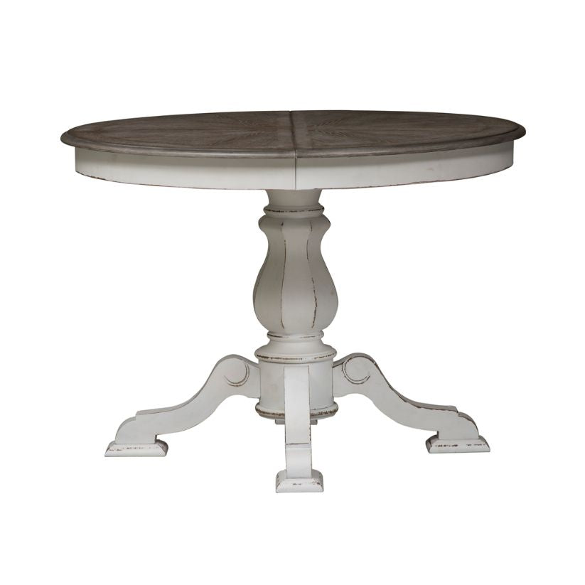 Magnolia Manor - Pedestal Table - White