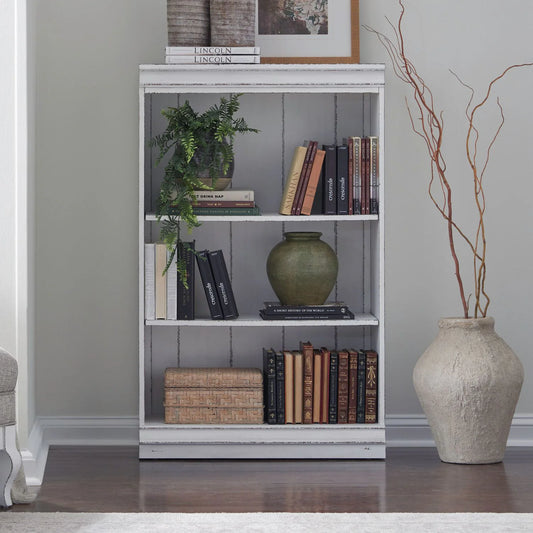 Magnolia Manor - 48" Bookcase (RTA) - White
