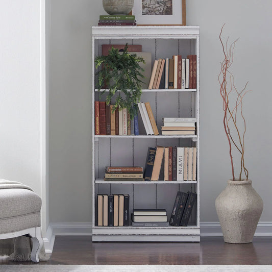 Magnolia Manor - 60" Bookcase (RTA) - White