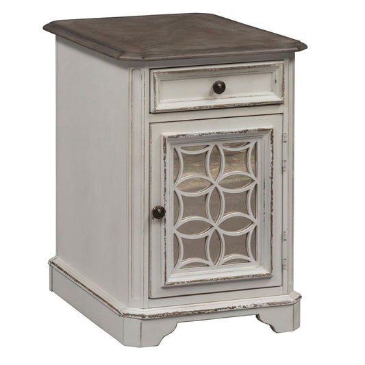 Magnolia Manor - Chair Side Table - White