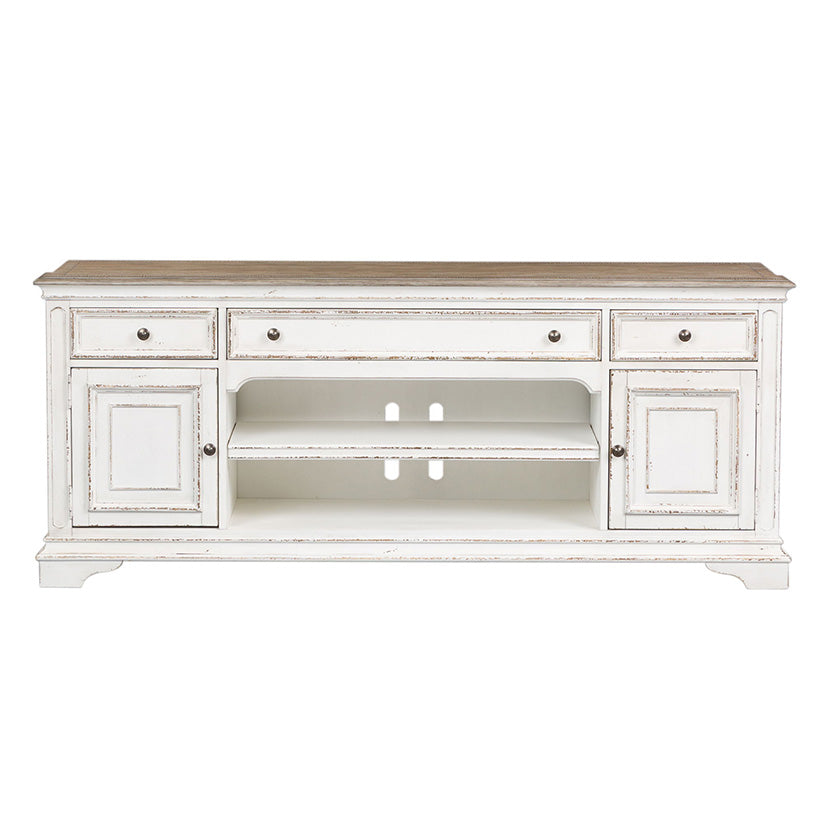 Magnolia Manor - Entertainment TV Stand - White