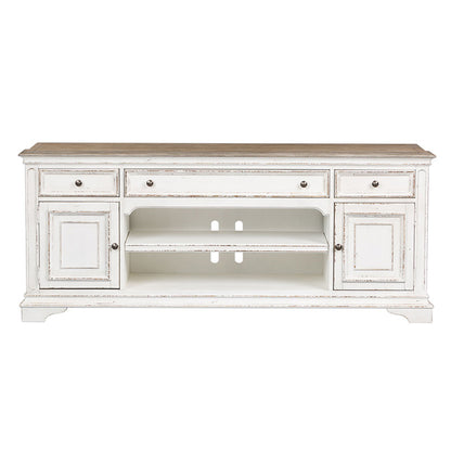 Magnolia Manor - Entertainment TV Stand - White