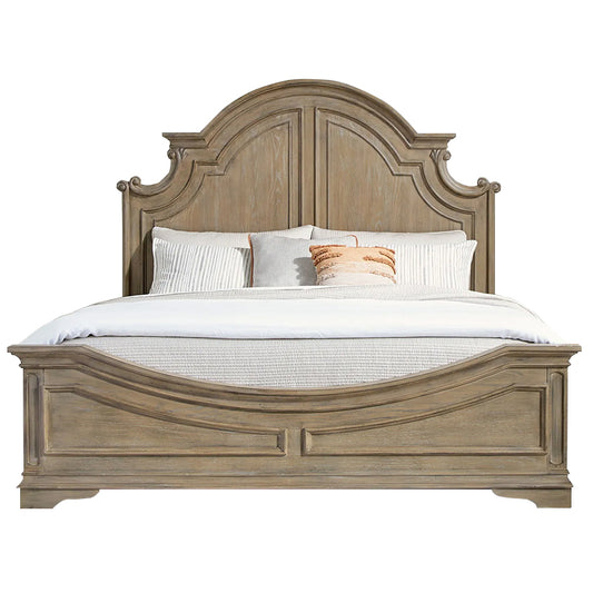 Magnolia Manor - King Panel Bed - Weathered Bisque