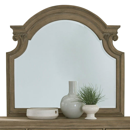 Magnolia Manor - Mirror - Light Brown