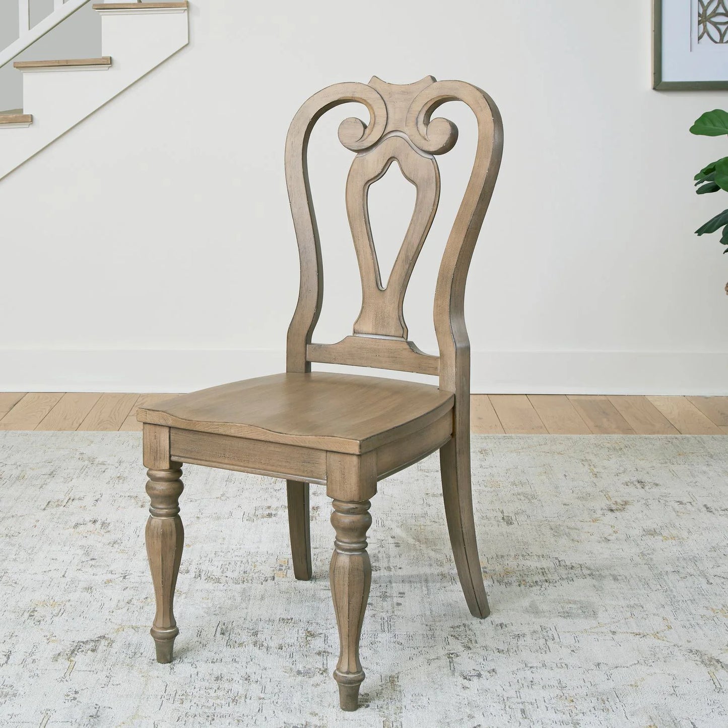 Magnolia Manor - Splat Back Side Chair (RTA) - Brown