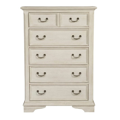 Bayside - 5 Drawer Chest - White - 54" Height