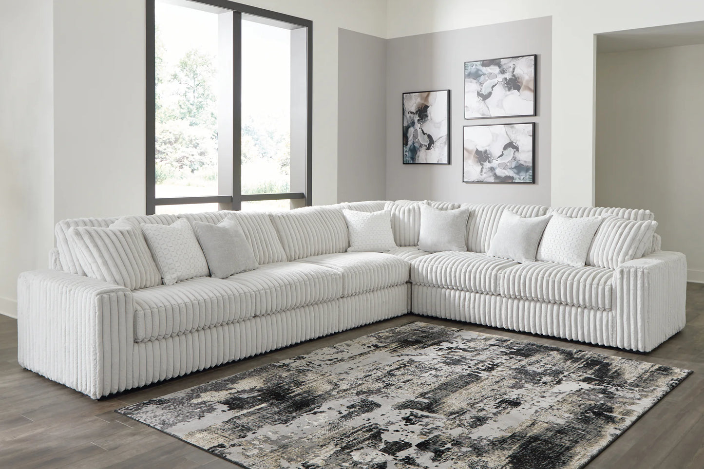 Stupendous - Alloy - 5 Pc. - 4 - Piece Sectional, Oversized Chaise