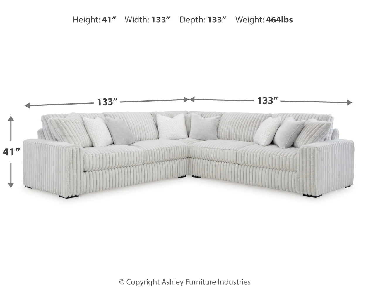 Stupendous - Alloy - 3-Piece Sectional