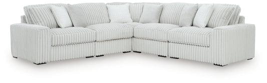 Stupendous - 5-Piece Sectional With LAF / RAF Corner Chairs - Alloy