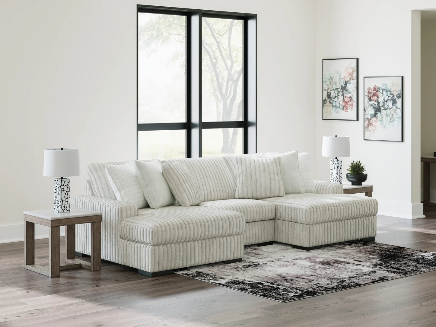 Stupendous - Alloy - 3 - Piece Sectional With Double Chaise