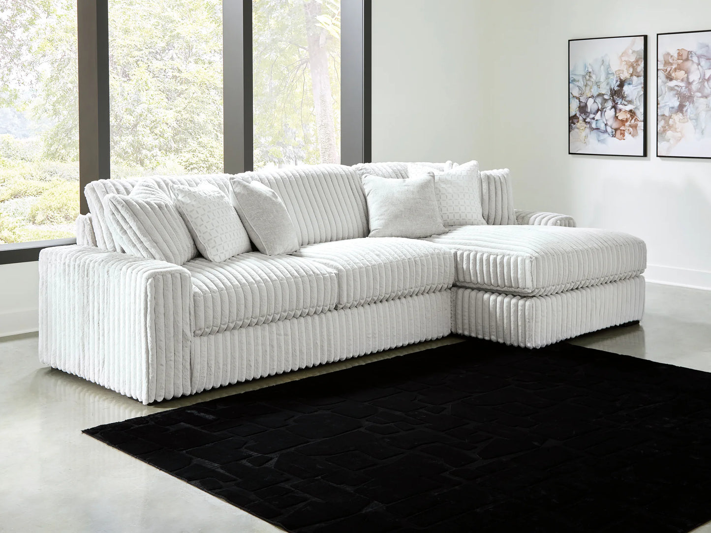Stupendous - Alloy - 2-Piece Sectional With RAF Corner Chaise