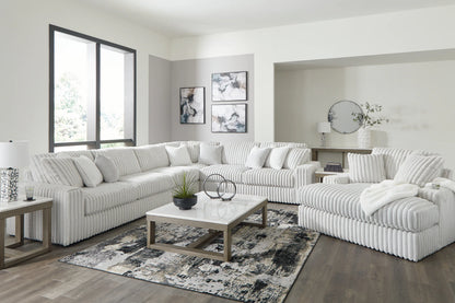 Stupendous - Alloy - 5 Pc. - 4 - Piece Sectional, Oversized Chaise