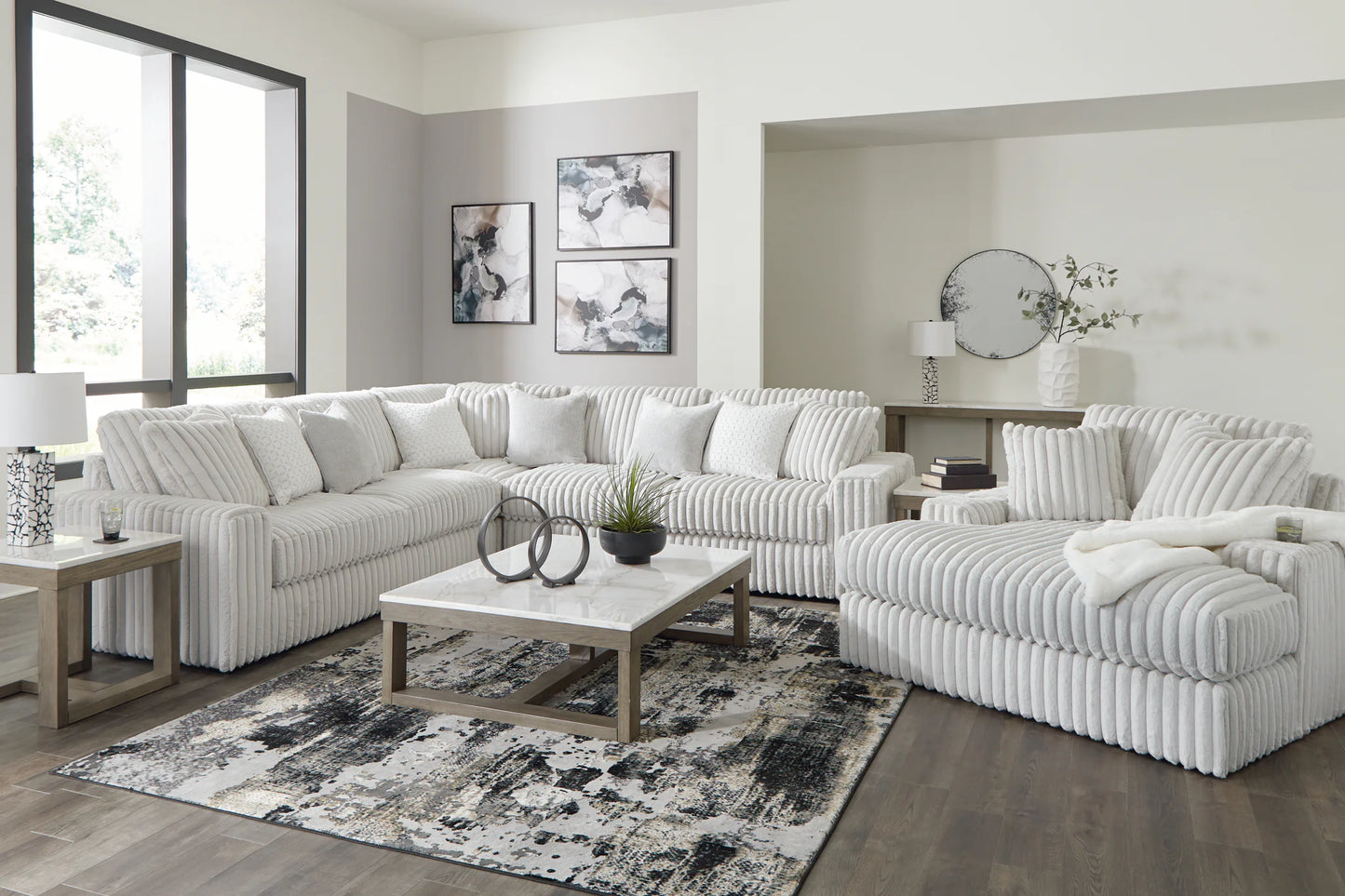 Stupendous - Alloy - 4 Pc. - 3 - Piece Sectional, Oversized Chaise