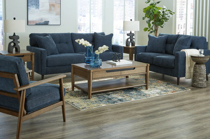 Bixler - 3 Pc. - Sofa, Loveseat, Accent Chair - Navy