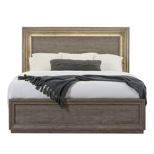 Horizons - Queen Panel Bed - Gray