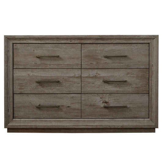 Horizons - 6 Drawer Dresser - Gray