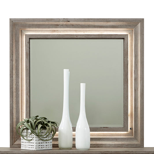 Horizons - Lighted Mirror - Gray