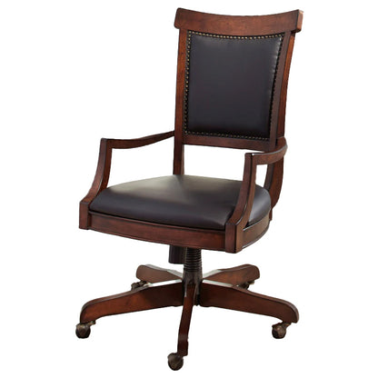 Brayton Manor - Jr Executive Desk Chair - Dark Brown