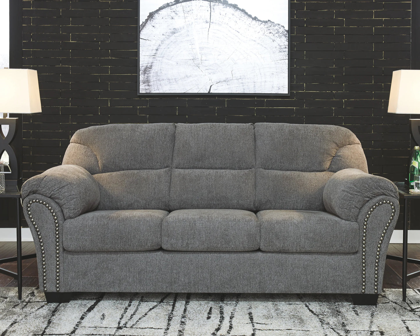 Allmaxx - Pewter - 2 Pc. - Sofa, Loveseat